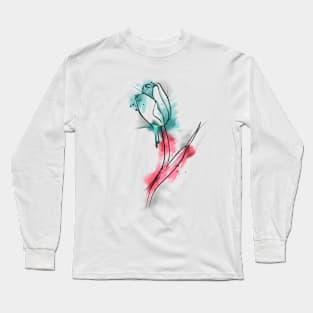 Watercolour Tulip_1 Long Sleeve T-Shirt